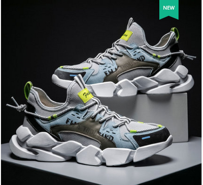 Zapatos Deportivos Casuales para Hombre Malla Transpirable Estilo Coreano con Detalles Reflectantes - Image 11