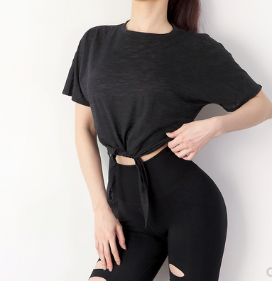 Blusa Deportiva Suelta para Mujer - Camiseta Fitness Transpirable de Verano - Image 10
