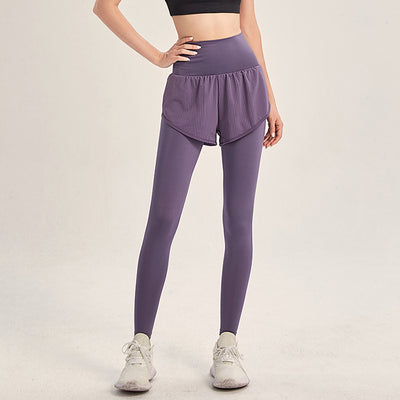 Pantalones Yoga Deportivos Mujer Diseño Dos Capas - Leggins Fitness de 9/10 - Image 10