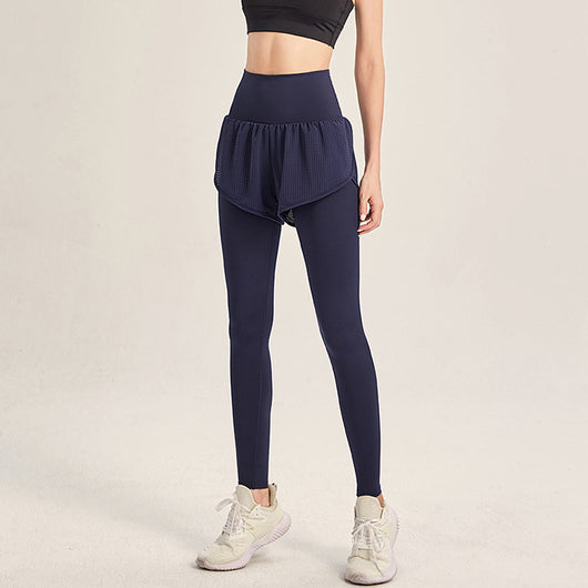 Pantalones Yoga Deportivos Mujer Diseño Dos Capas - Leggins Fitness de 9/10 - Image 3