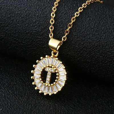 Collar de Letras Personalizadas con Circonita Cúbica y Cobre - Image 49