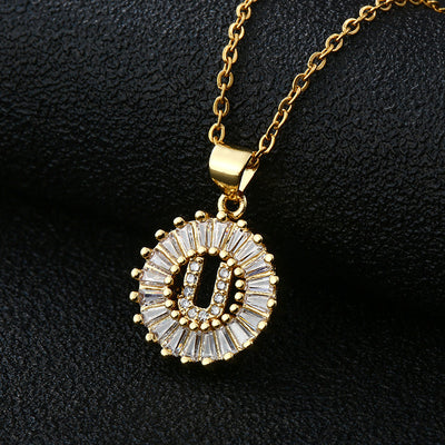 Collar de Letras Personalizadas con Circonita Cúbica y Cobre - Image 50