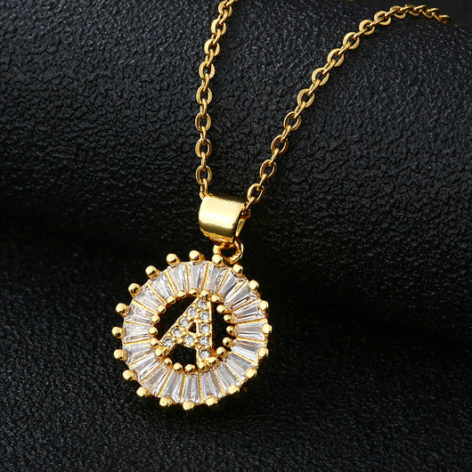 Collar de Letras Personalizadas con Circonita Cúbica y Cobre - Image 9