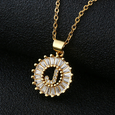 Collar de Letras Personalizadas con Circonita Cúbica y Cobre - Image 22