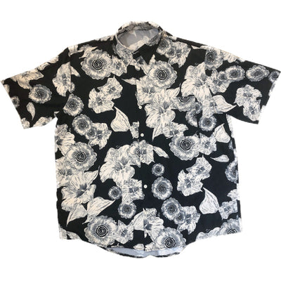 Camisa Floral Suelta Estilo Coreano Retro Hong Kong para Hombre y Pareja - Image 6