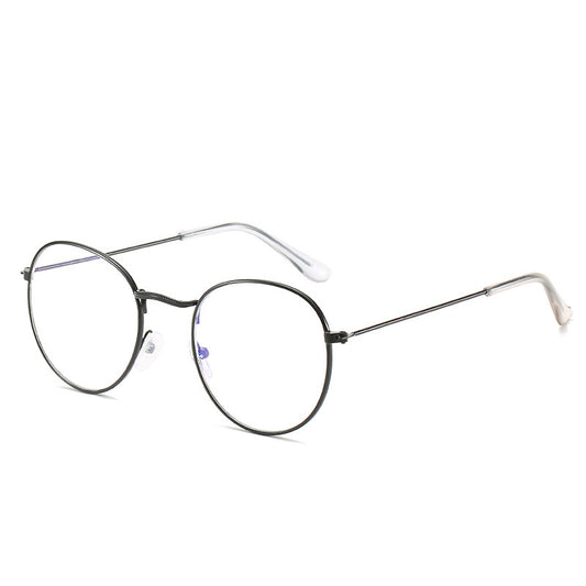 Gafas Vintage con Montura Metálica y Filtro Luz Azul para Mujer