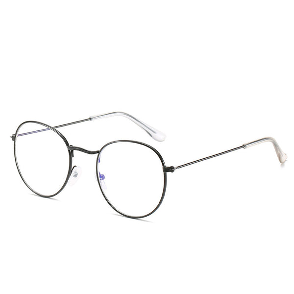 Gafas Vintage con Montura Metálica y Filtro Luz Azul para Mujer