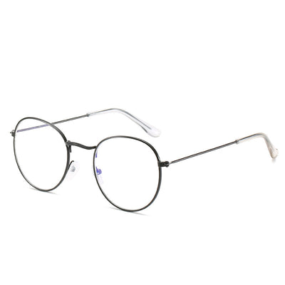 Gafas Vintage con Montura Metálica y Filtro Luz Azul para Mujer