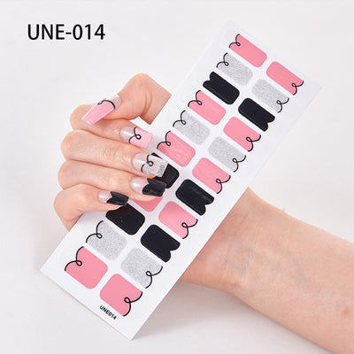 Pegatinas de Uñas 3D Navideñas Estilo Europeo - Impermeables y Desprendibles 22 Puntas - Image 14