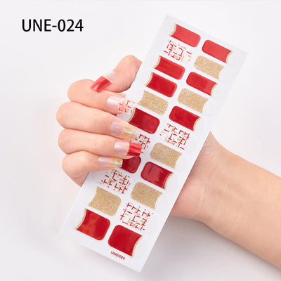 Pegatinas de Uñas 3D Navideñas Estilo Europeo - Impermeables y Desprendibles 22 Puntas - Image 24