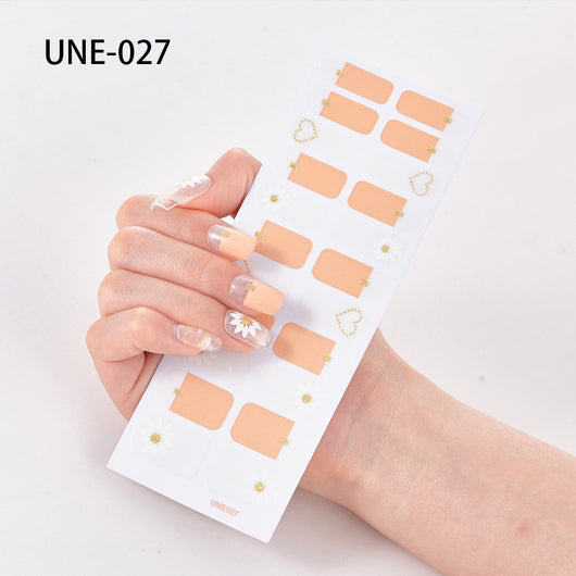 Pegatinas de Uñas 3D Navideñas Estilo Europeo - Impermeables y Desprendibles 22 Puntas - Image 27