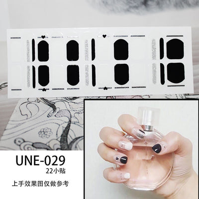 Pegatinas de Uñas 3D Navideñas Estilo Europeo - Impermeables y Desprendibles 22 Puntas - Image 29