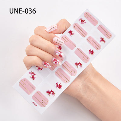 Pegatinas de Uñas 3D Navideñas Estilo Europeo - Impermeables y Desprendibles 22 Puntas - Image 36