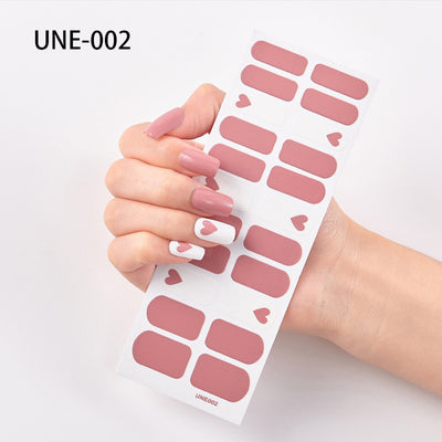Pegatinas de Uñas 3D Navideñas Estilo Europeo - Impermeables y Desprendibles 22 Puntas - Image 2