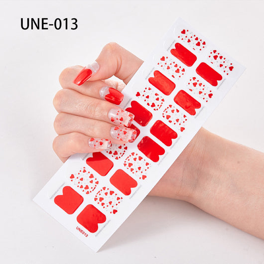 Pegatinas de Uñas 3D Navideñas Estilo Europeo - Impermeables y Desprendibles 22 Puntas - Image 13