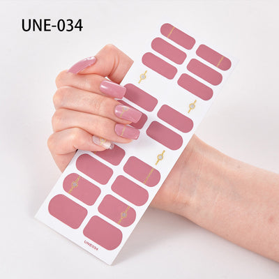 Pegatinas de Uñas 3D Navideñas Estilo Europeo - Impermeables y Desprendibles 22 Puntas - Image 34