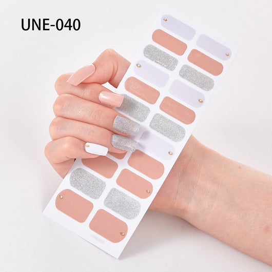 Pegatinas de Uñas 3D Navideñas Estilo Europeo - Impermeables y Desprendibles 22 Puntas - Image 40