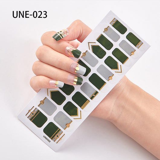 Pegatinas de Uñas 3D Navideñas Estilo Europeo - Impermeables y Desprendibles 22 Puntas - Image 23