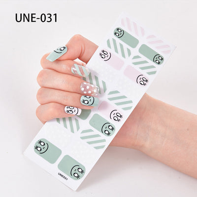 Pegatinas de Uñas 3D Navideñas Estilo Europeo - Impermeables y Desprendibles 22 Puntas - Image 31