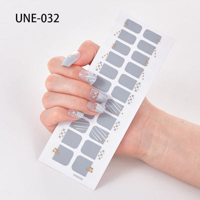 Pegatinas de Uñas 3D Navideñas Estilo Europeo - Impermeables y Desprendibles 22 Puntas - Image 32