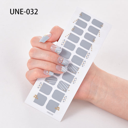 Pegatinas de Uñas 3D Navideñas Estilo Europeo - Impermeables y Desprendibles 22 Puntas - Image 32