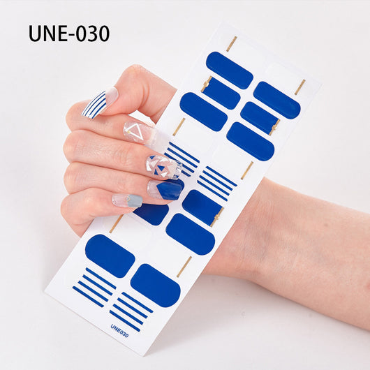 Pegatinas de Uñas 3D Navideñas Estilo Europeo - Impermeables y Desprendibles 22 Puntas - Image 30