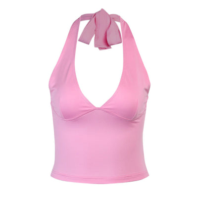 Top Halter Escotado Verano - Diseño Sexy con Cierre al Cuello - Image 3