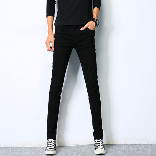 Pantalones Vaqueros Slim Fit Elásticos Estilo Coreano para Hombre - Image 7