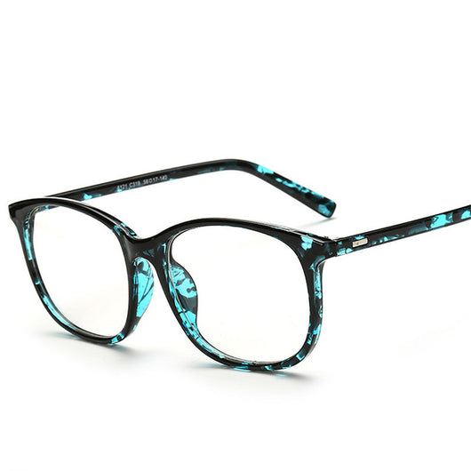 Gafas Retro de Marco Grande Lentes Planas Unisex Estilo Estudiante - Image 10