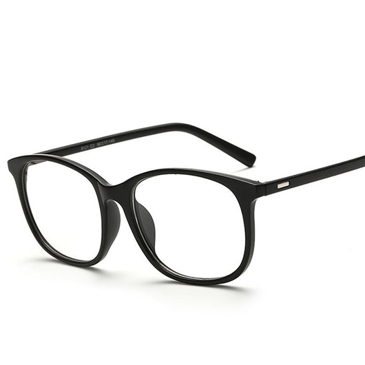 Gafas Retro de Marco Grande Lentes Planas Unisex Estilo Estudiante - Image 2