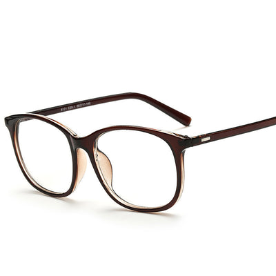 Gafas Retro de Marco Grande Lentes Planas Unisex Estilo Estudiante - Image 3