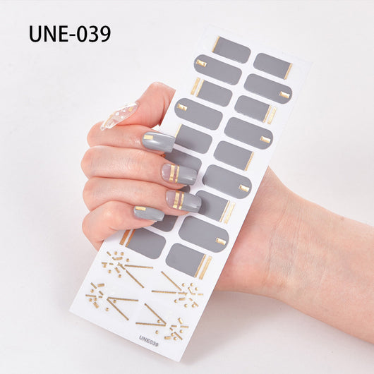 Pegatinas de Uñas 3D Navideñas Estilo Europeo - Impermeables y Desprendibles 22 Puntas - Image 39