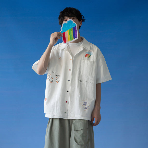 Playera Infantil con Diseño de Crayones Coloridos