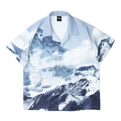 Chaqueta Camiseta Estampado Montaña Nevada Unisex