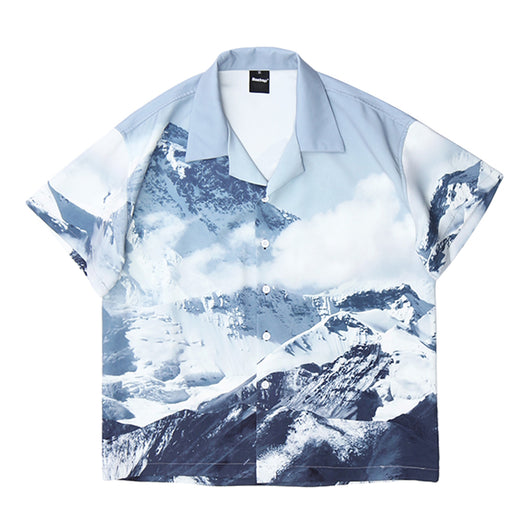 Chaqueta Camiseta Estampado Montaña Nevada Unisex