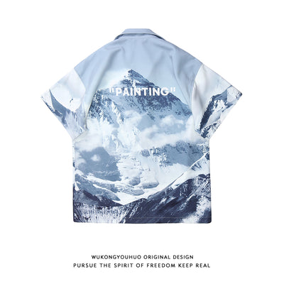 Chaqueta Camiseta Estampado Montaña Nevada Unisex - Image 3