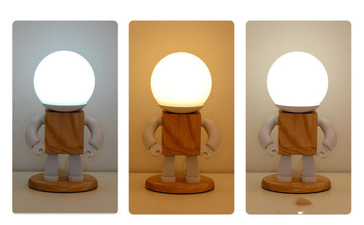 Lámpara de Escritorio Robot Luminoso - Luz Nocturna Decorativa para Dormitorio - Image 3