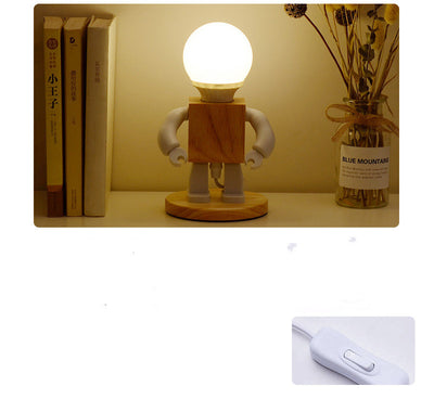 Lámpara de Escritorio Robot Luminoso - Luz Nocturna Decorativa para Dormitorio - Image 4