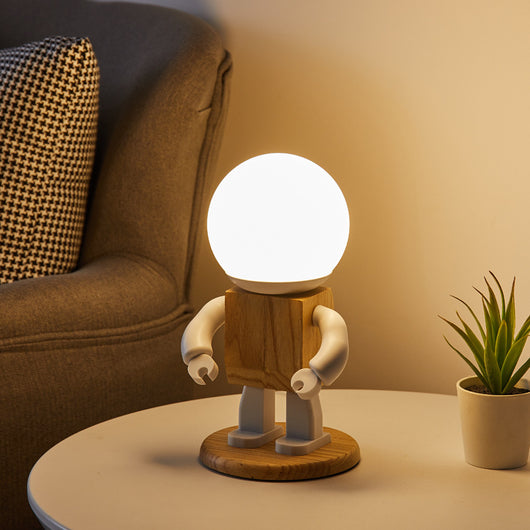 Lámpara de Escritorio Robot Luminoso - Luz Nocturna Decorativa para Dormitorio - Image 5