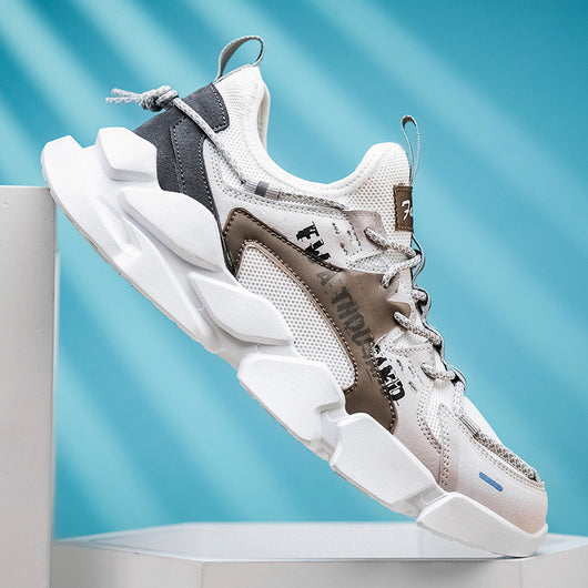 Zapatos Deportivos Casuales para Hombre Malla Transpirable Estilo Coreano con Detalles Reflectantes