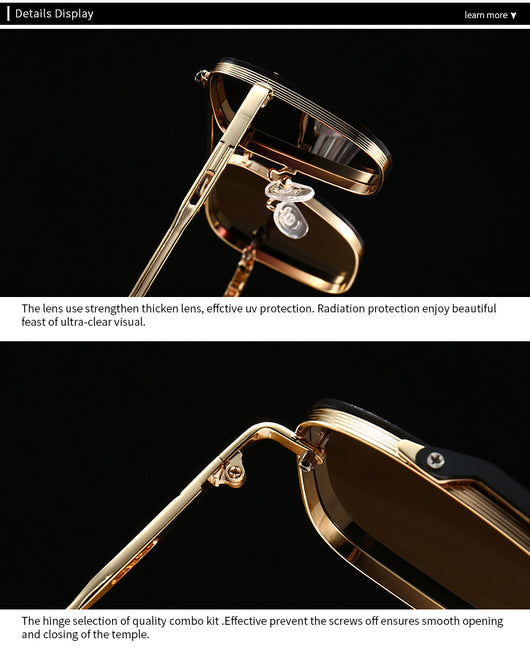 Gafas de Sol Retro Cuadradas de Gran Marco para Estilo Urbano - Image 6