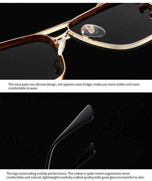 Gafas de Sol Retro Cuadradas de Gran Marco para Estilo Urbano - Image 9