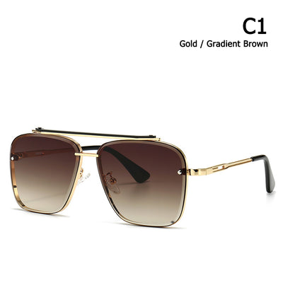 Gafas de Sol Retro Cuadradas de Gran Marco para Estilo Urbano - Image 4