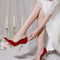 Zapatos de Novia Stiletto con Perlas y Brillantes