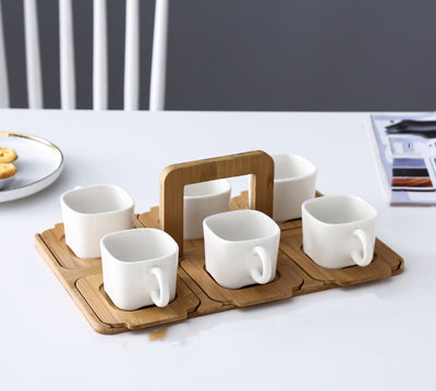 Juego de Té de Cerámica con Flores y Frutas, Tazas de Café, Tetera, Estilo Nórdico Europeo - Image 6