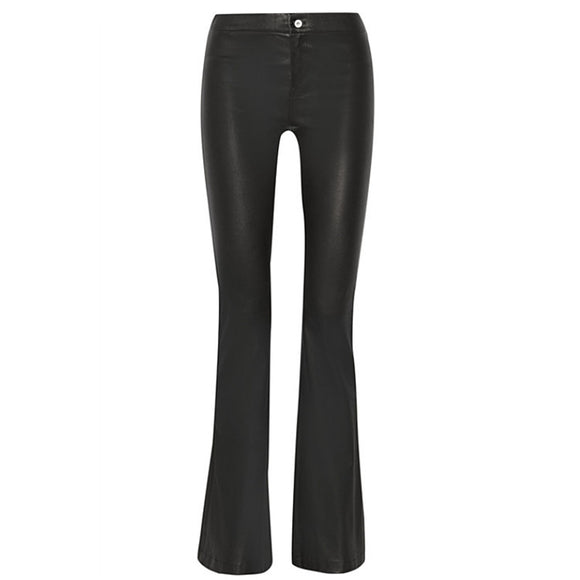 Pantalones Retro Clásicos Talle Alto Ajustados Acampanados Estilo Europeo