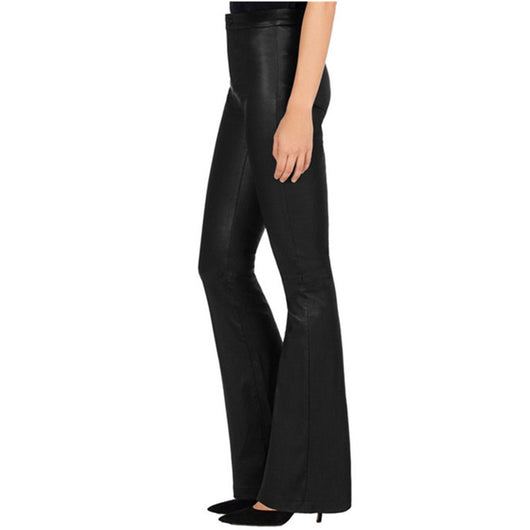 Pantalones Retro Clásicos Talle Alto Ajustados Acampanados Estilo Europeo - Image 8