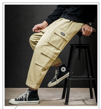 Pantalones Casuales Talla Grande con Bolsillos Amplios Corte Recto - Image 2