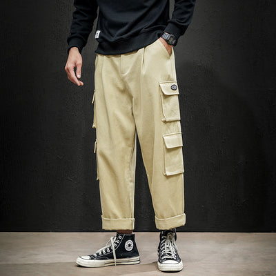 Pantalones Casuales Talla Grande con Bolsillos Amplios Corte Recto - Image 4