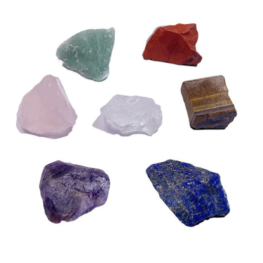 Piedras de Cristal Natural Chakra - Conjunto de Siete Chakras para Meditación y Sanación